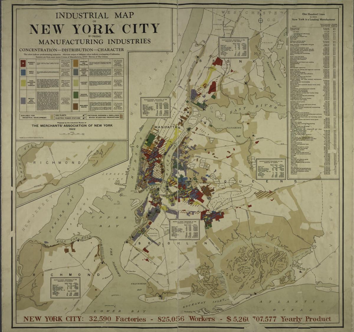 mapa Nowy Jork 1900