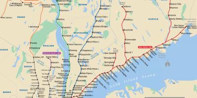 Nowojorski metra North mapie