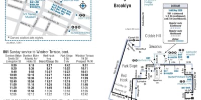 Mapę przystanków autobusowych в61
