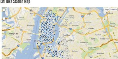 City Bike mapie Nowego Jorku