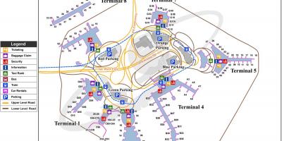 Lotnisko newark w New Jersey na mapie