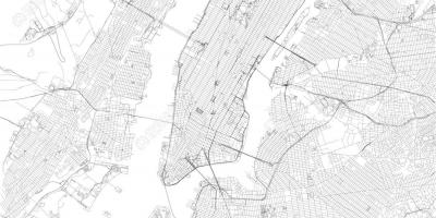 Mapa Nowy Jork wektor