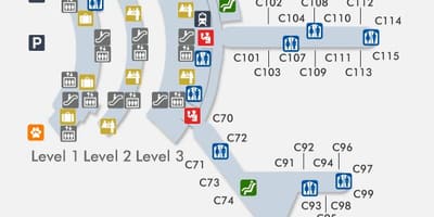 Mapa Newark terminal "C"