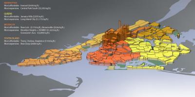 3D mapa Nowy Jork