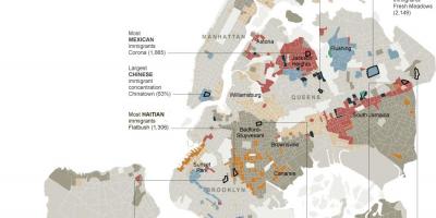 Nowy Jork etnicznej mapie