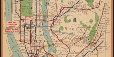 Stary Nowy Jork mapa metra