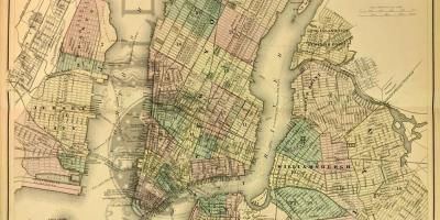 Stary Nowy Jork mapa